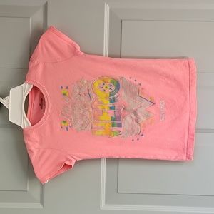 Six Flags, Girls, Sz 6/7, I Am A Super Hero, Pink T-shirt